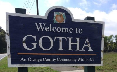 Gotha, Florida Town Sign